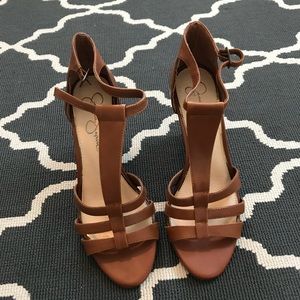 New Jessica Simpson brown wedge heels
